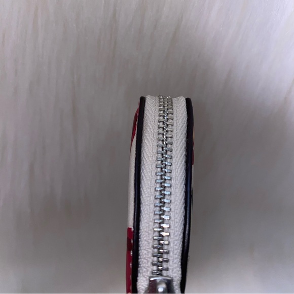 Coach 🍒 Cherry print keychain heart New bag charm - Picture 8 of 13